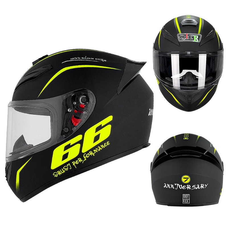 Cascos de Motocicleta para Hombre y Mujer, Cascos de Seguridad para Vehículos Eléctricos de Invierno, Cascos Integrales para Motociclistas para Todas las Estaciones, Protección de Tendencia Nacional para Conducir