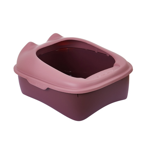 Semi-enclosed cat litter box, extra-large cat toilet, high-edge anti-splash cat litter box, large-sized cat litter box, large space