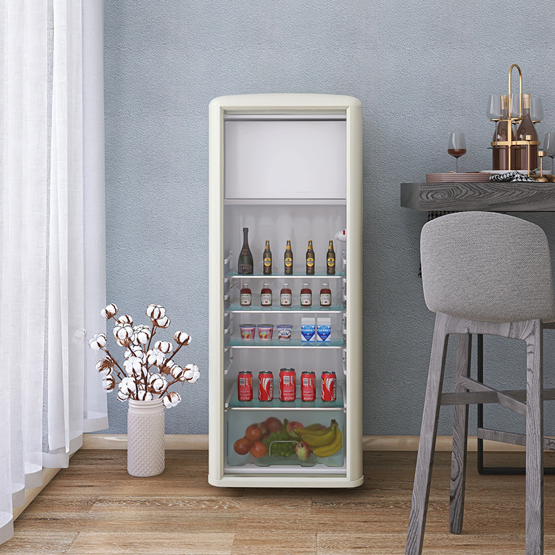 金松SC-230R复古透明冰吧小型迷你吧酒柜冷柜冰吧冷藏柜小型冰箱|ms