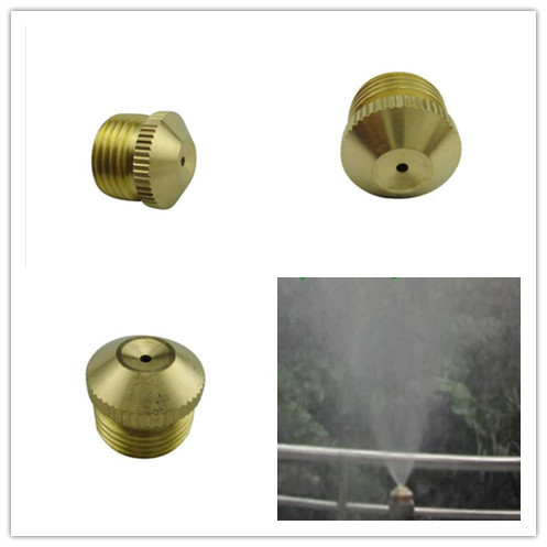 4分全铜尖头矿用除尘雾化喷头低压精细雾化喷嘴园林加湿降温喷雾