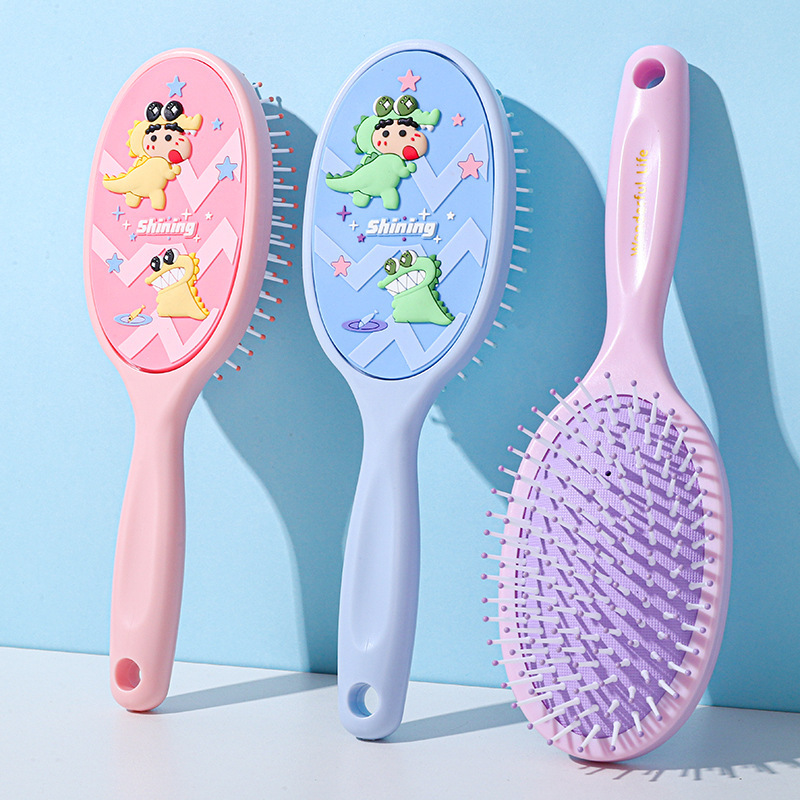 アニメ人形楕円エアバッグ櫛かわいい少女エアクッション櫛大サイズマッサージ櫛静電気防止櫛女の子|undefined