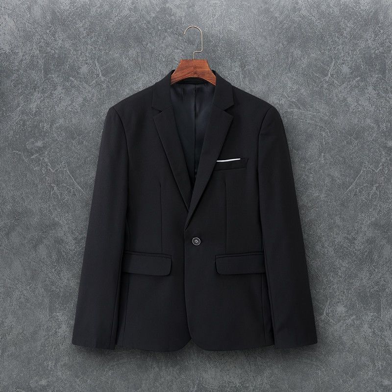 Todo a juego nuevo abrigo casual solo traje primavera y otoño superior uno de un solo pecho de los hombres más tamaño traje blanco de los hombres
