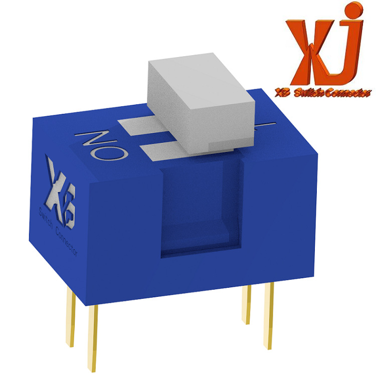 两位拨码开关手柄连体 2位立式指拨开关  2位拨动开关手柄组合式