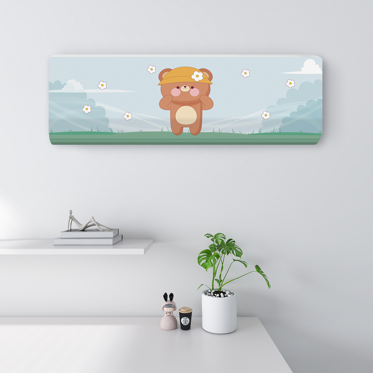 Aire acondicionado cubierta a prueba de polvo 2024 nueva cubierta de aire acondicionado colgante tipo colgante general Glimie todo incluido Haier cubierta de aire acondicionado