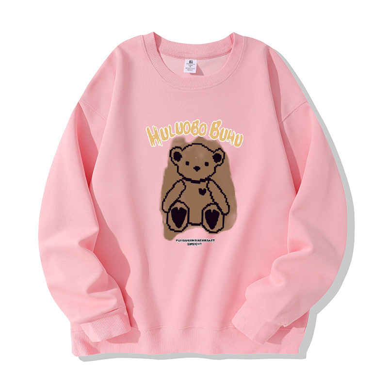 24秋冬とベルベットの女性の新モデルはカジュアルな上着を厚くして、ゆったりして痩せている長袖のファッションを着ているins