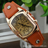 Square swiss watch, retro belt, trend quartz watches, women's watch, wholesale, suitable for import