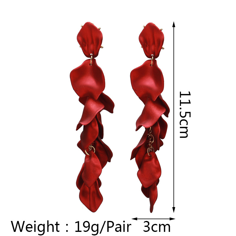 21g Weight Drop Earrings Classification 1 Pair Quantity 1 Pair Retro Flower Plating Arylic Drop Earrings