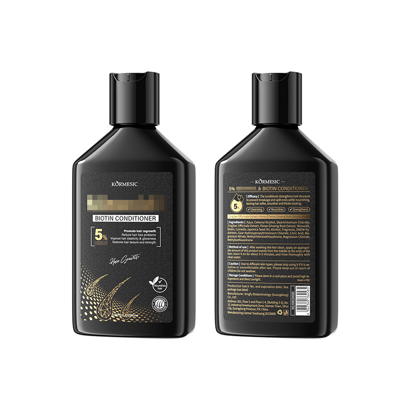 Fabricante de la serie de champú y acondicionador con biotina KORMESIC para comercio exterior transfronterizo, venta al por mayor en stock.