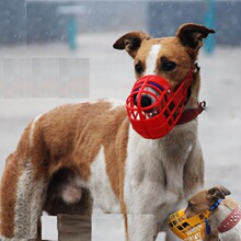 Pet Dog Muzzle Breathable Basket Muzzles Large Dogs Stop跨境