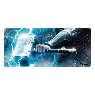 Marvel hero waterproof oversized thickened Thor mouse pad lock edge steel Internet bar keyboard pad Xia Mei team Wholesale
