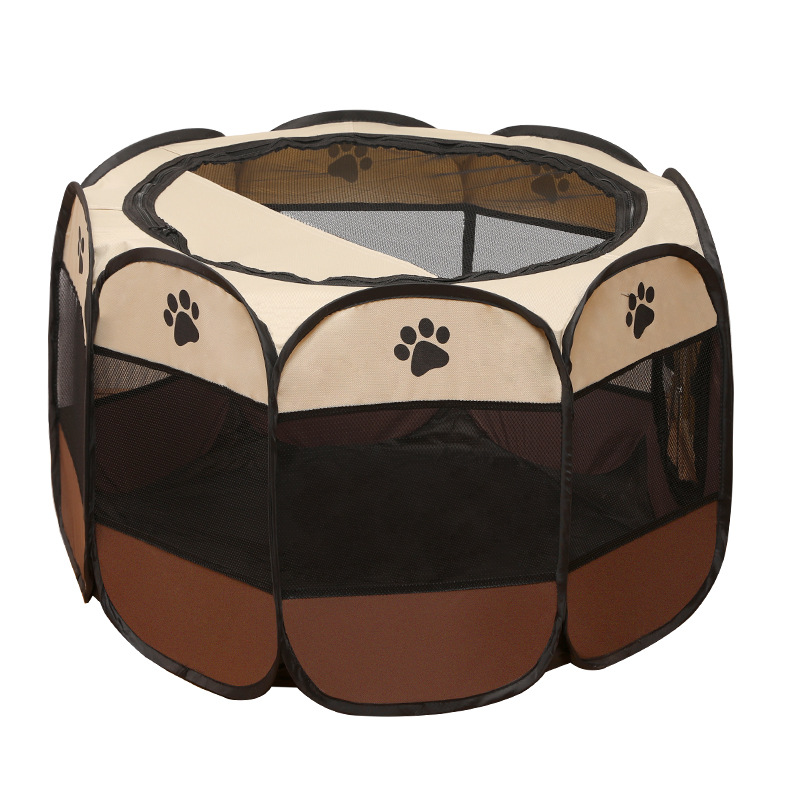 Pet octagonal cage, foldable dog cage, waterproof Oxford fabric pet tent, detachable and washable, scratch-resistant, dog and cat delivery room pic 15