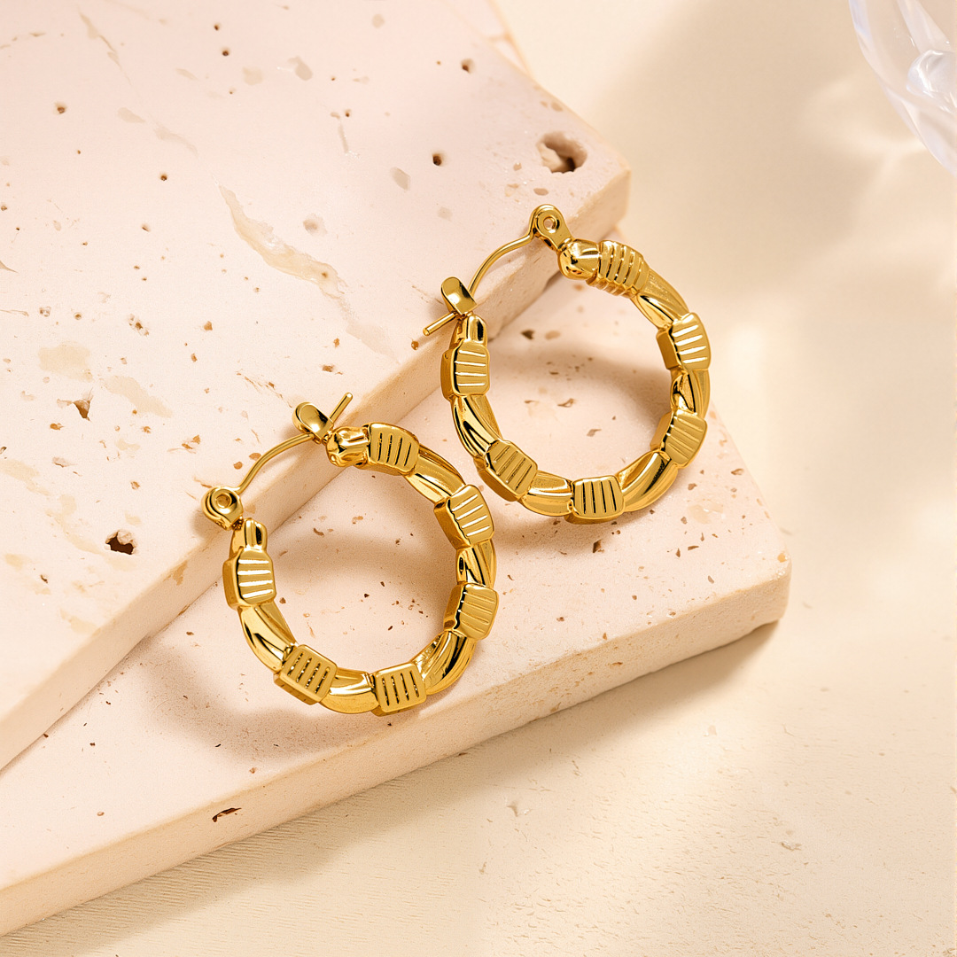 Eh115 earrings gold