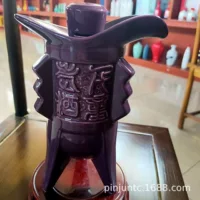 Керамическая бутылка вина 1 фунт, имитация бронзового трехфутового винного бокала ретро креативная винная бутылка герметичная белая винная бутылка