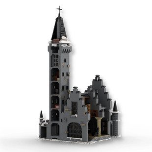 Moc-109103 Castle Modular Building with Hall, Courtyard 1942 Parts