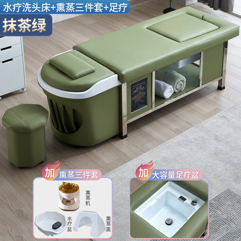 Matcha verde - cama de lavado de cabello + circulación de agua + fumigación