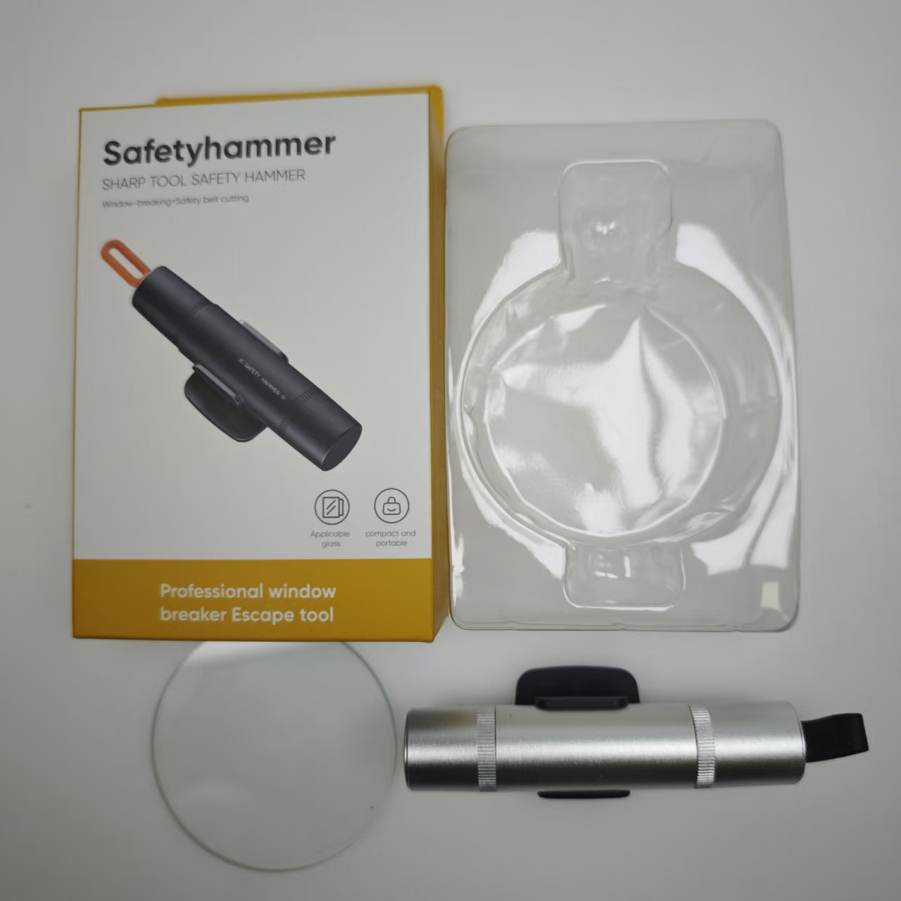 Car window breaker safety hammer car life-saving escape car multi-function supplies mini window breaking artifact factory wholesale