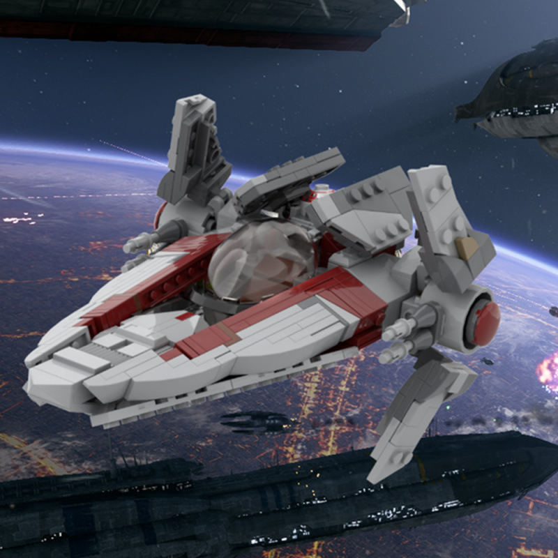 Moc-231700 Republic/Empire V-Wing Starfighter Building Block Toy Cross-Border Hot Selling Product Dropshipping Moc-231700 Republic/Empire V-Wing Starfighter Building Block Toy Cross-Border Hot Selling Product Dropshipping