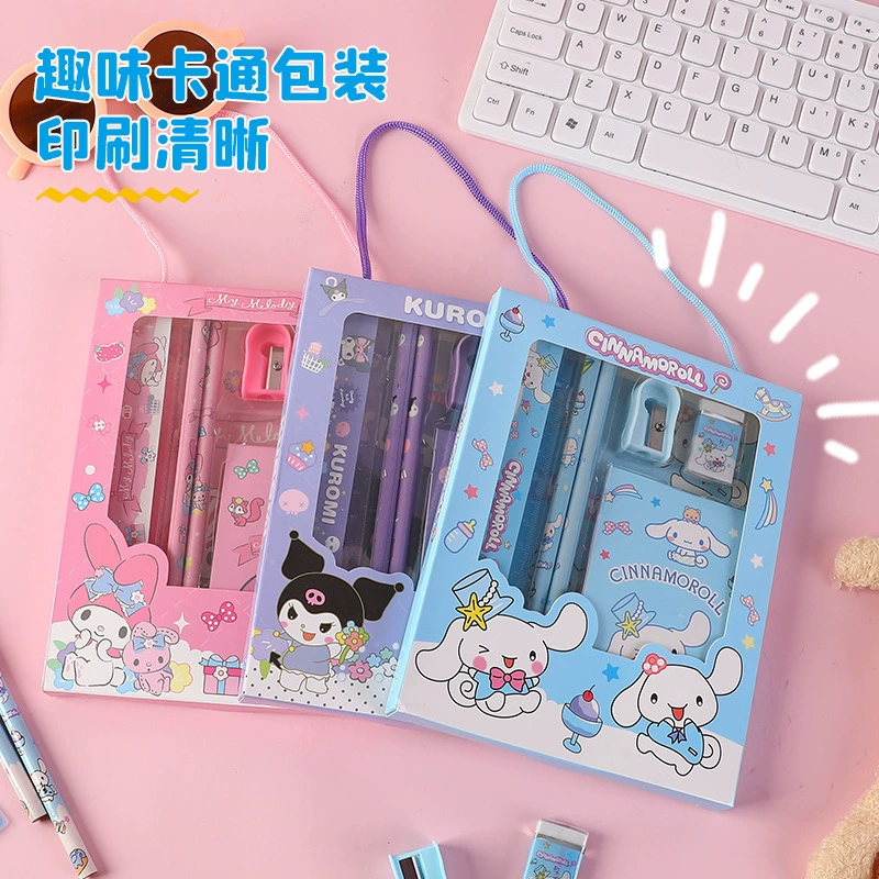 Набор канцелярии Sanrio Kuromi / Melody / Cinnamoroll — пенал-подарочная коробка, набор для студентов