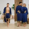 Starry Blue Language (men's robe + shorts)