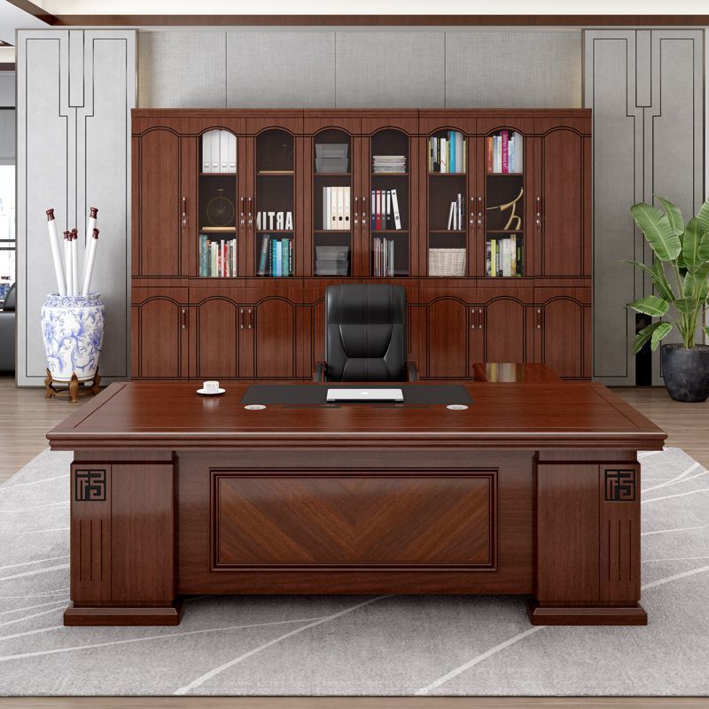 Simple Office Desk, Executive Desk, Single-Person Office Desk and Chair Set Furniture