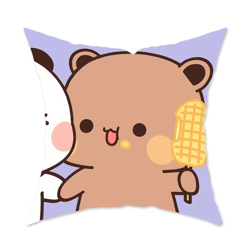 かわいい漫画抱き枕飾りソファリビングルームクッション寝室アニメ柄抱き枕腰枕カバー|undefined