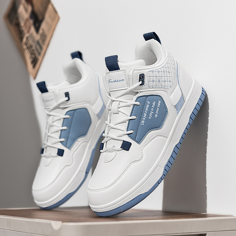 Zapatos altos para hombres 2023 nuevos zapatos de otoño e invierno para hombres zapatos casuales de invierno con forro polar para hombres