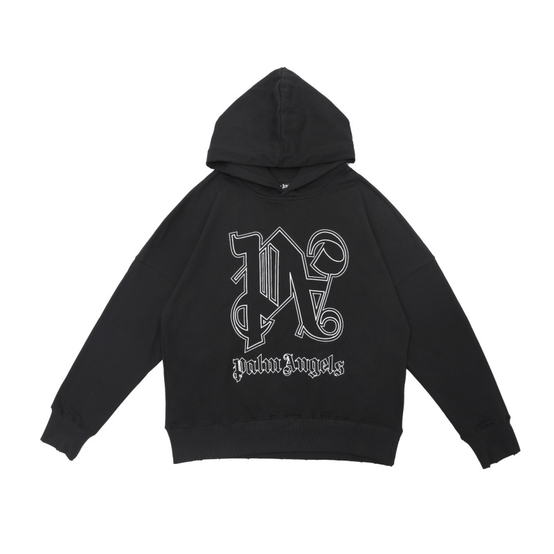 Palm Angels Headless Bear Cartoon Long-Sleeved Fog Angels Loose Hoodie Sweatshirt Couple Outfit for Men and Women Palm Angels Headless Bear Cartoon Long-Sleeved Fog Angels Loose Hoodie Sweatshirt Couple Outfit for Men and Women