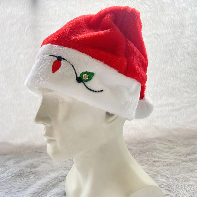 Christmas Classic Style Color Block Yarn Party Christmas Hat display picture 3