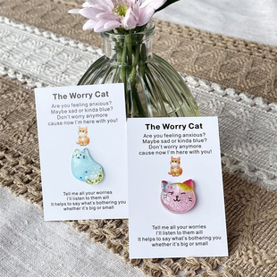 Temu Hiton Cross-border Hug Cards Cartoon Decorative Pocket Hug Cards with Encourage Cards Pocket Hug Cards