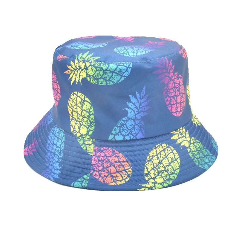 Unisex Einfacher Stil Frucht Drucken Breite Traufen Bucket Hat display picture 5