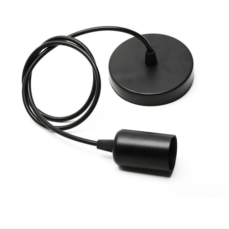 Portalámparas colgante E27 con rosca grande y cable, juego de cable para lámpara colgante, accesorios para lámpara colgante de comedor DIY