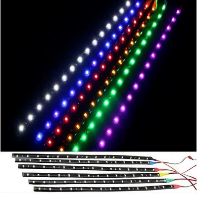 Завод прямой 3528 1210 патч водонепроницаемый светодиодный мягкий свет бар 30см-15SMD автомобиль 12V мягкий свет полосы