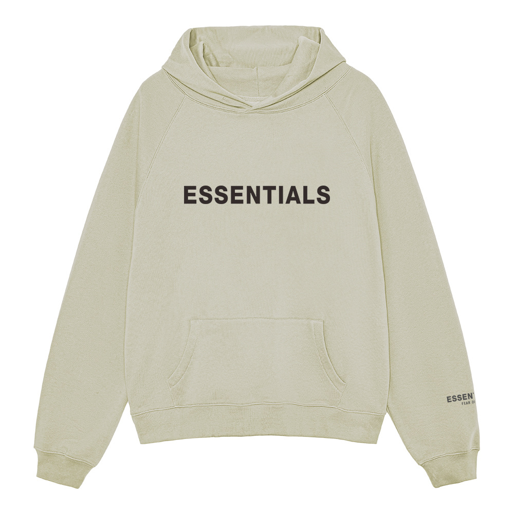 ESSENTIALSZONEFOG Suéter con capucha suelto de la calle principal para hombres y mujeres con el mismo estilo Parejas Abrigo de moda de silicona americana