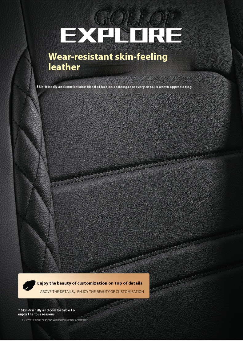 Foreign trade car seat cushion factory direct all-inclusive full leather small diamond four seasons general car seat cushion