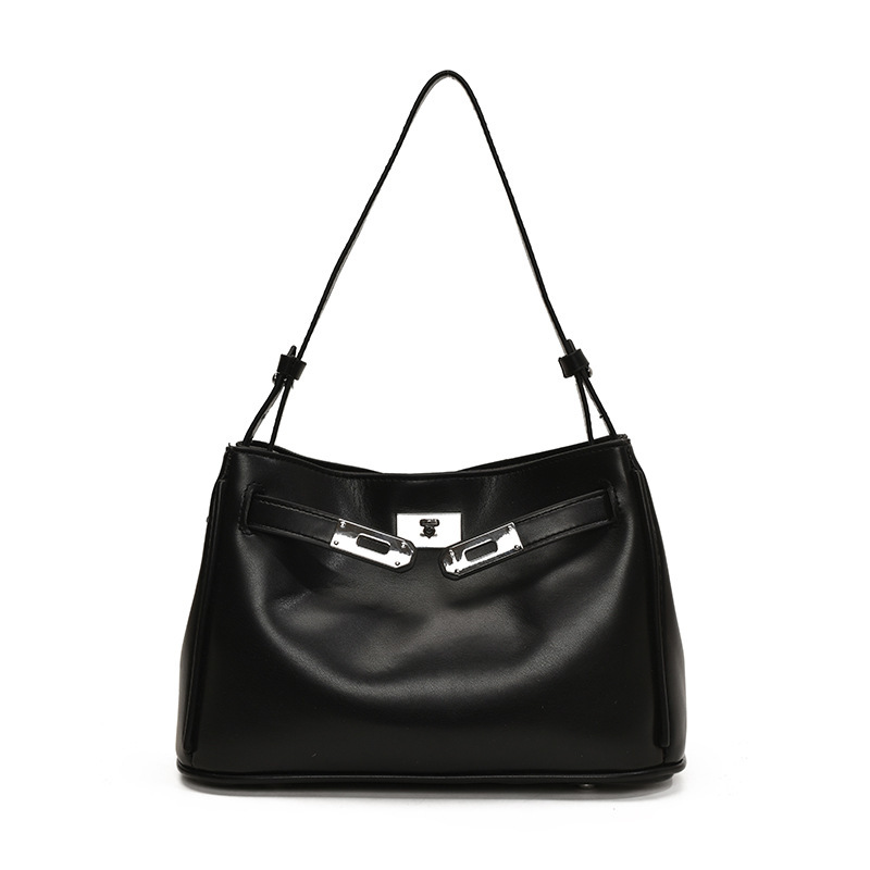 Viajando al trabajo, bolso de axila de gran capacidad para mujer 2024 invierno retro moda casual bolso de hombro coreano