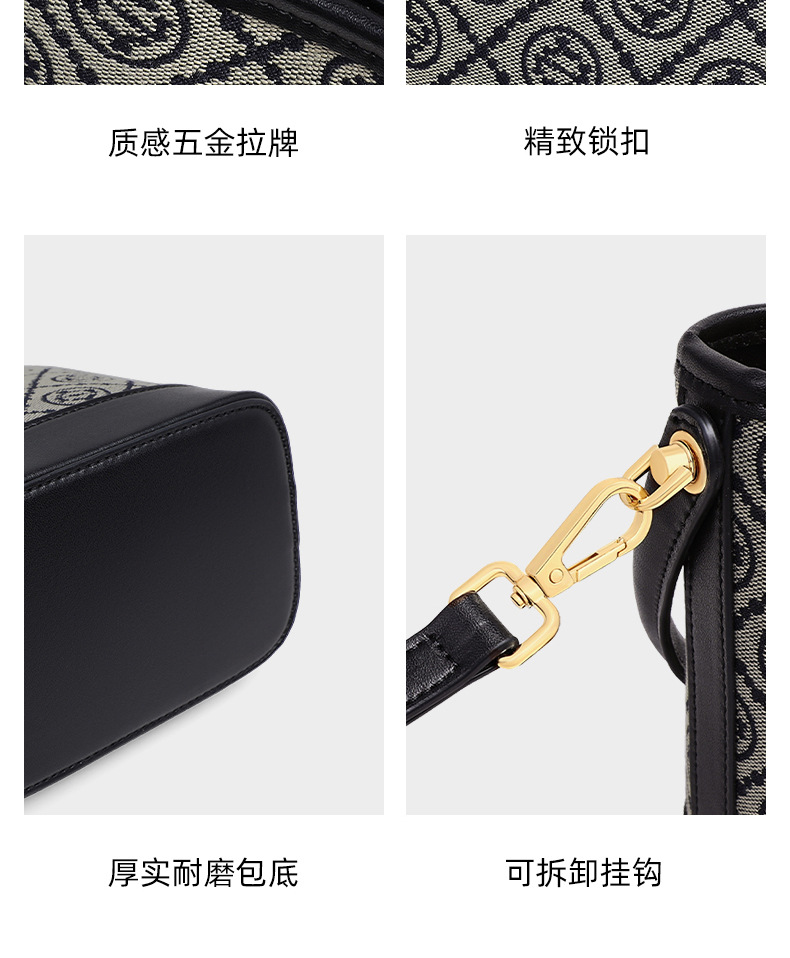 Túi tote nữ cỡ lớn họa tiết monogram, đeo vai và đeo chéo đi làm — màu xanh, Màu xanh (phiên bản công khai), màu đen, Màu đen (phiên bản công khai) chi tiết 13