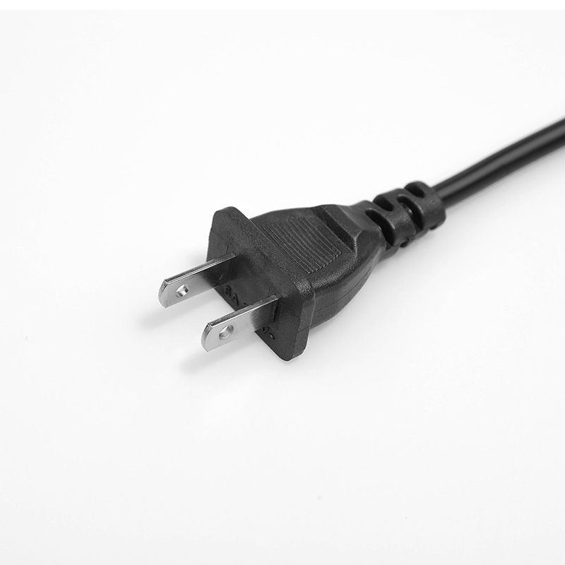 1.2m two-plug Japanese-style suffix power cord two-core three-hole computer host printer projector cable Japanese standard