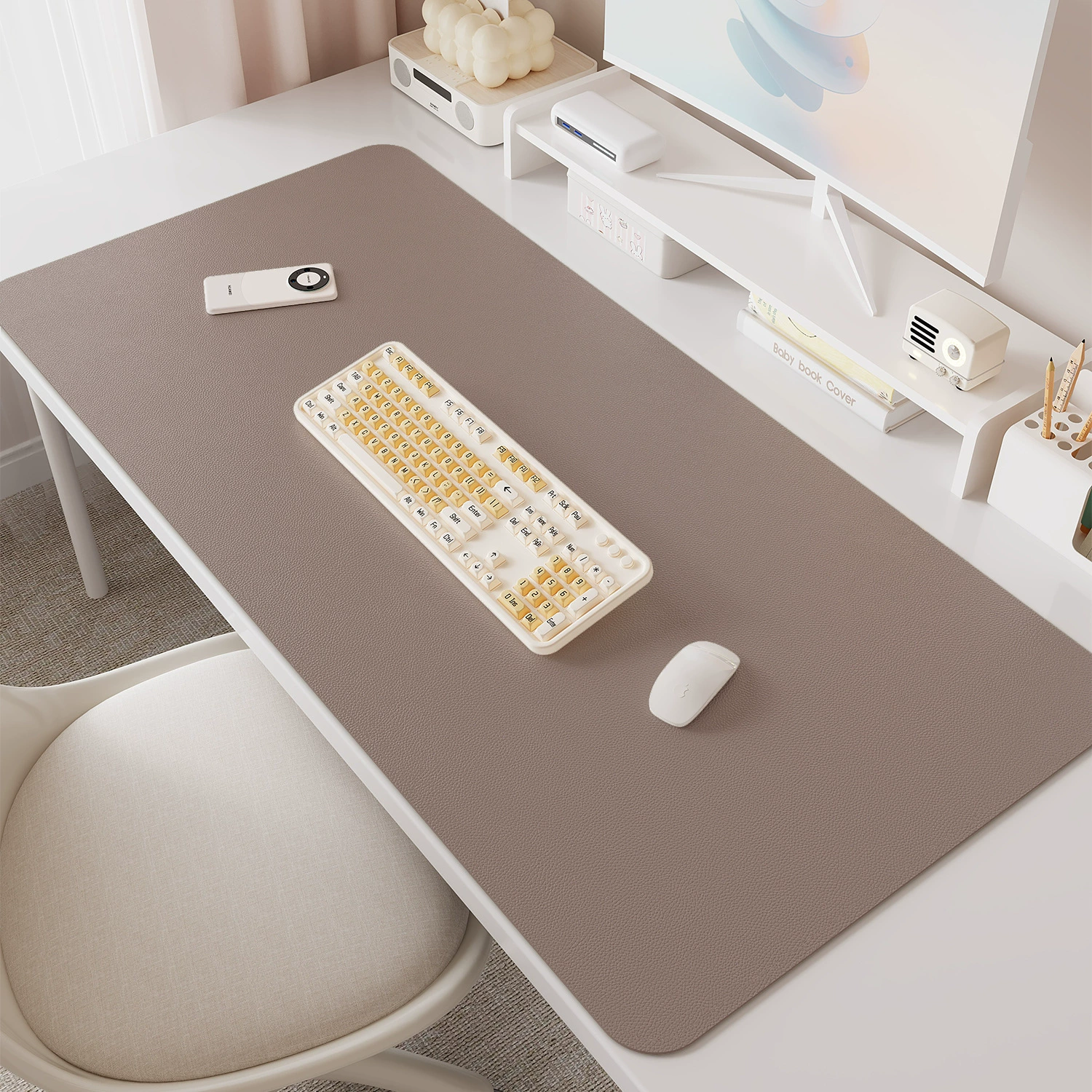 Waterproof Desk Mat Non-slip Leather from Yomiego