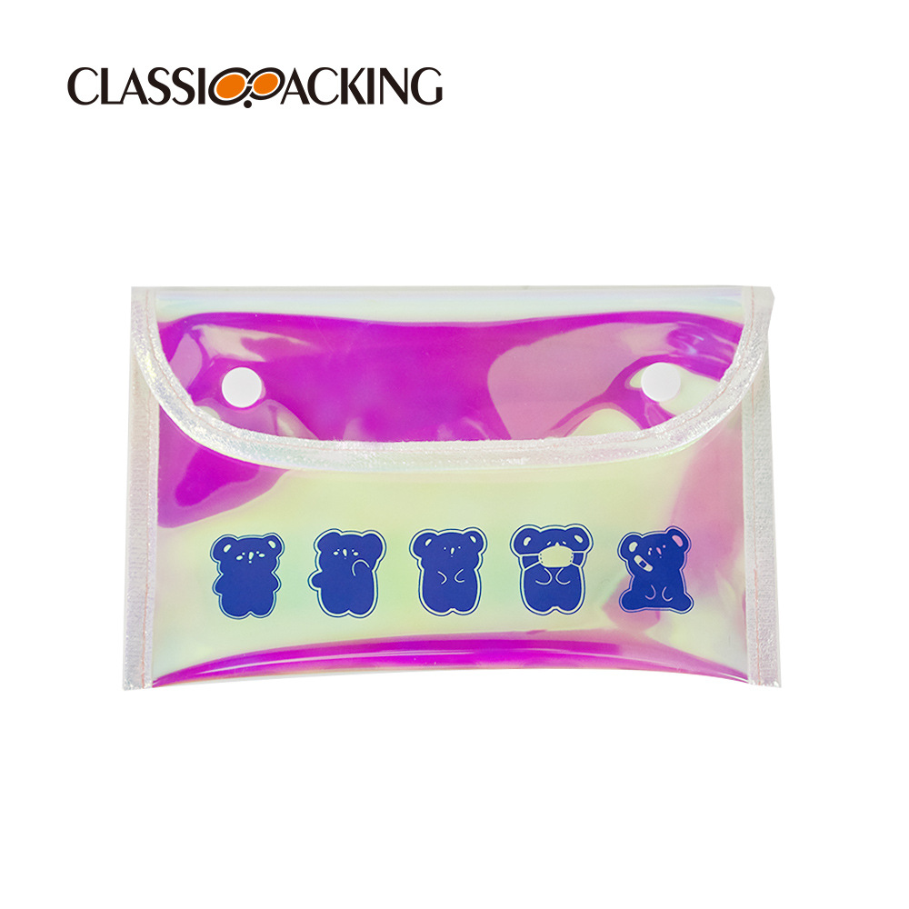 Bolsa de lavado láser al por mayor de fábrica TPU material colorido bolsa de almacenamiento de viaje bolsa de cosméticos de colores impermeable