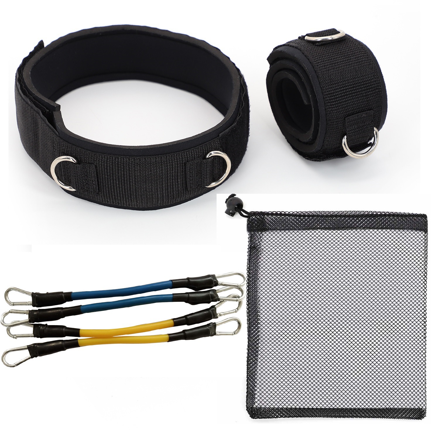 Elevación de la pierna alta equipo de fitness antideslizante ajustable de cuatro hilos taekwondo entrenador tobillo pierna paso lateral tirar cuerda transfronteriza