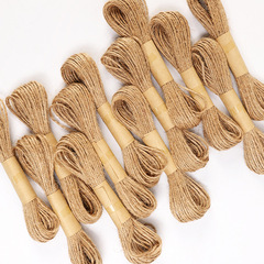 Cross-border wholesale 1mm*10m colorful jute rope DIY handmade braided retro style photo clip straw rope