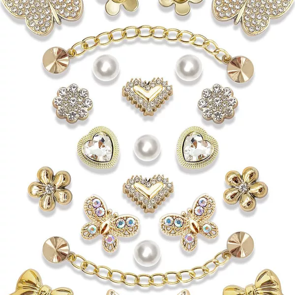 Jewelry and Diamond Shoe Charms, Cross-Border Exclusive Decorative Buckle Accessories, Shoe Buckles, Shoe Flower Ornaments