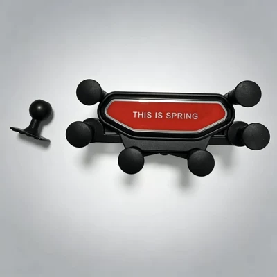 Car Phone Holder Base Accessories 17mm Metal Ball Head Magnetic Wireless Charging Holder Base Accessories Modification (Perfplant seat) - 17mm-original-full-metal-ball-head-one-set-one-red-6-point-bracket