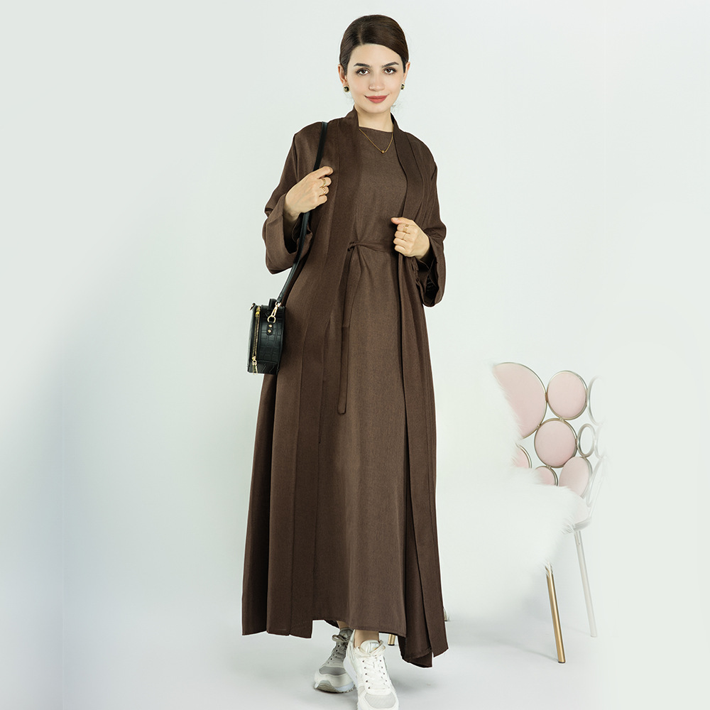 Cárdigan informal turco de color liso para mujer talla grande Loriya LR573 image 10