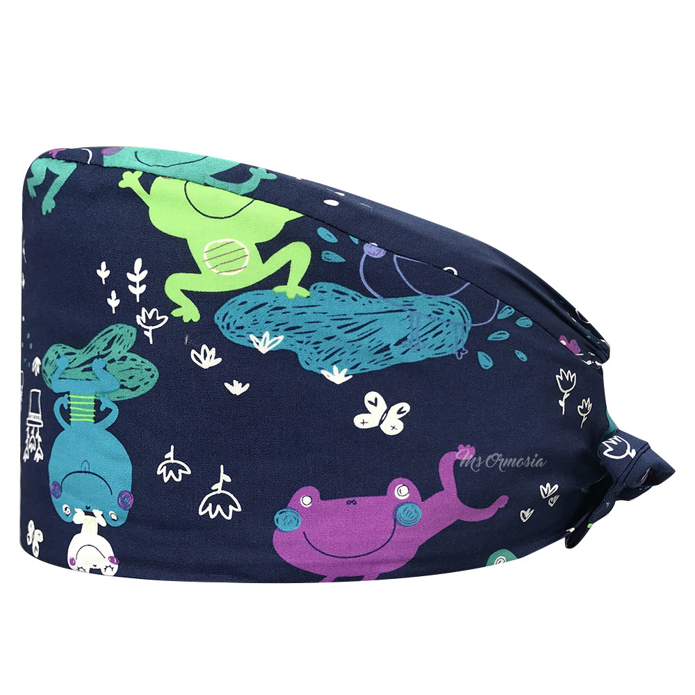 Enfermera sombrero conejo lindo patrón de dibujos animados europeo y americano Venta caliente doctor trabajo sombrero a prueba de polvo tapa quirúrgica AliExpress