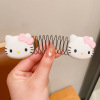 Children's broken hair comb, cartoon broken hair organizer invisible back head plate hair