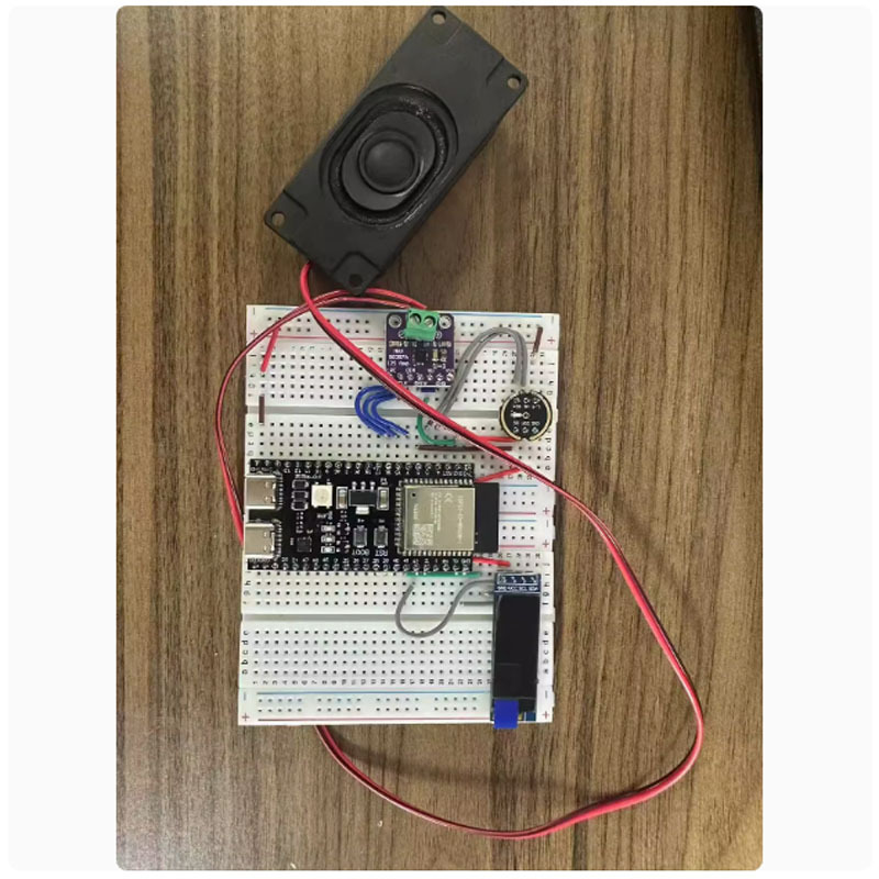Breadboard (assembled) is well burned and connected directly to the Internet