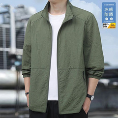 2025夏の新型日焼け止め服男性用アウトドア紫外線防止釣りカジュアル日焼け止め服男性用皮膚服男性用