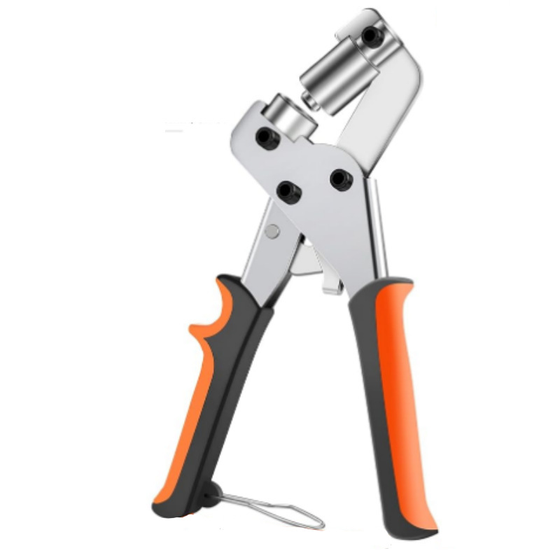 Nuevo cortador de ojo de aire manual transfronterizo de 10mm, herramienta de tela de inyección de tinta publicitaria, dispositivo de hebilla portátil, cortador de presión manual