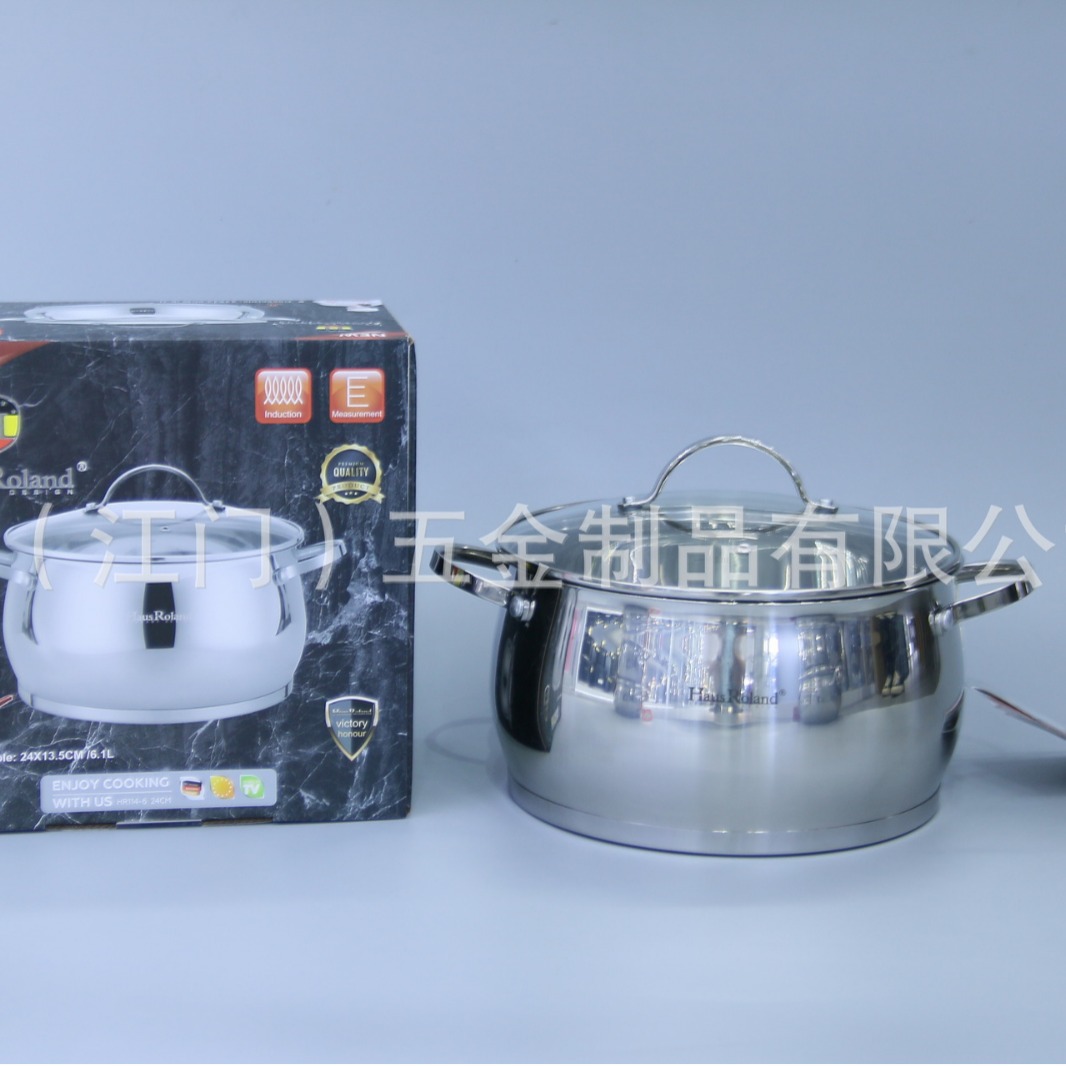 Hongrui (Jiangmen) Hardware Products Co., Ltd. El juego de ollas de 4 piezas de acero inoxidable 201 está disponible en stock